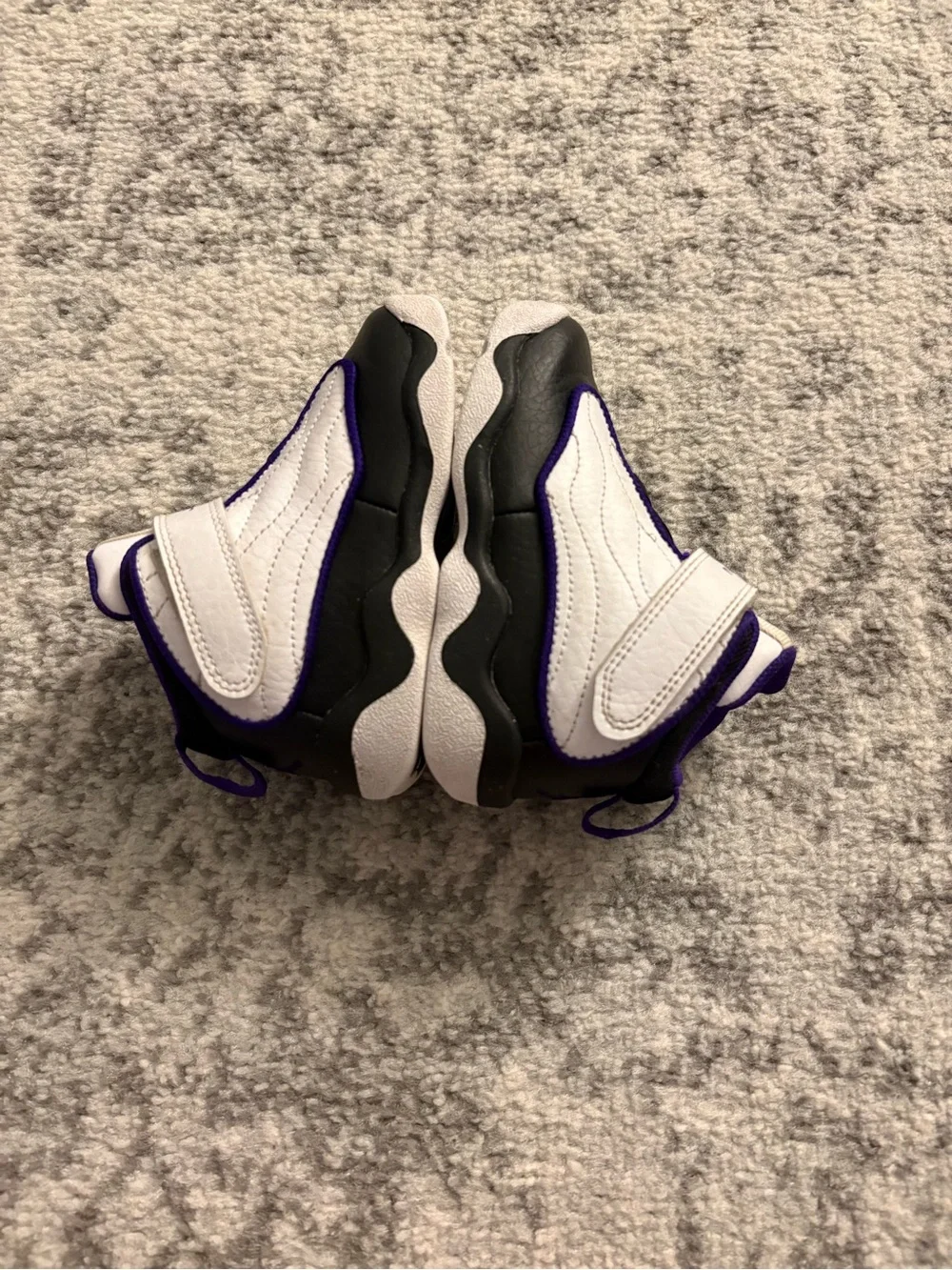 7C Jordan Purple Black & White Basketball Shoes